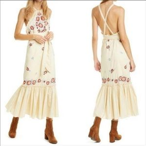 Free People Chrysanthemum Kiss Embroidered Dress